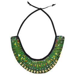 Green Beaded Necklace - Swaziland